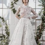 50 Simple Glam Victorian Neck Style Bridal Dresses Ideas 10