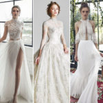 50 Simple Glam Victorian Neck Style Bridal Dresses Ideas