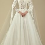 50 Simple Glam Victorian Neck Style Bridal Dresses Ideas 21