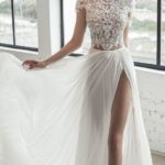 50 Simple Glam Victorian Neck Style Bridal Dresses Ideas 27