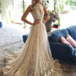 50 Simple Glam Victorian Neck Style Bridal Dresses Ideas 34