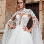 50 Simple Glam Victorian Neck Style Bridal Dresses Ideas 36