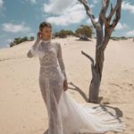 50 Simple Glam Victorian Neck Style Bridal Dresses Ideas 42