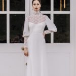50 Simple Glam Victorian Neck Style Bridal Dresses Ideas 45