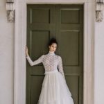 50 Simple Glam Victorian Neck Style Bridal Dresses Ideas 47