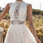 50 Simple Glam Victorian Neck Style Bridal Dresses Ideas 50