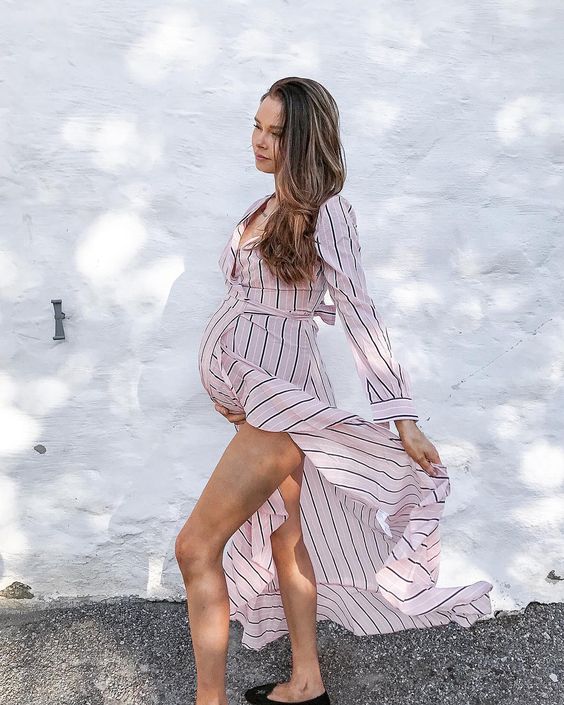 50 Comfy and Stylish Maternity Outfits Street Style Looks 3