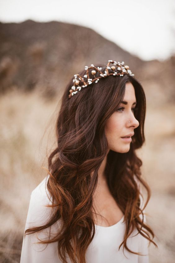 50 Natural Loose Hairstyle Looks for Brides Ideas 16