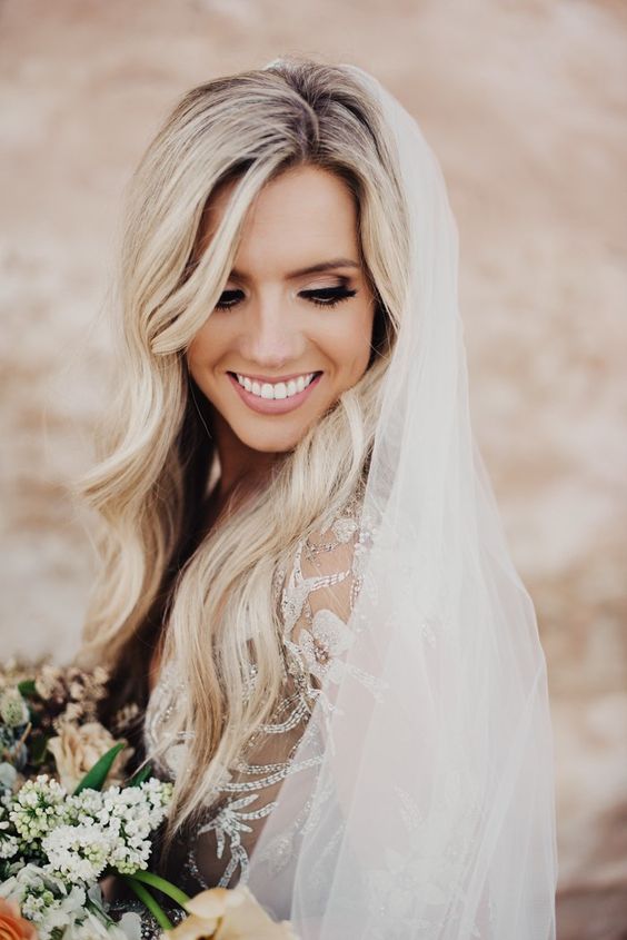 50 Natural Loose Hairstyle Looks for Brides Ideas 29