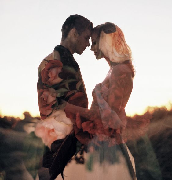 50 Romantic Wedding Double Exposure Photos Ideas 12