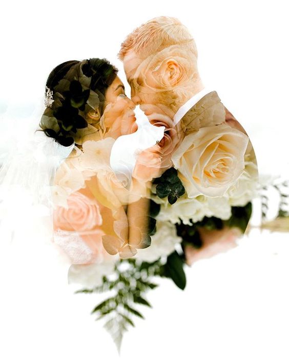 50 Romantic Wedding Double Exposure Photos Ideas 14