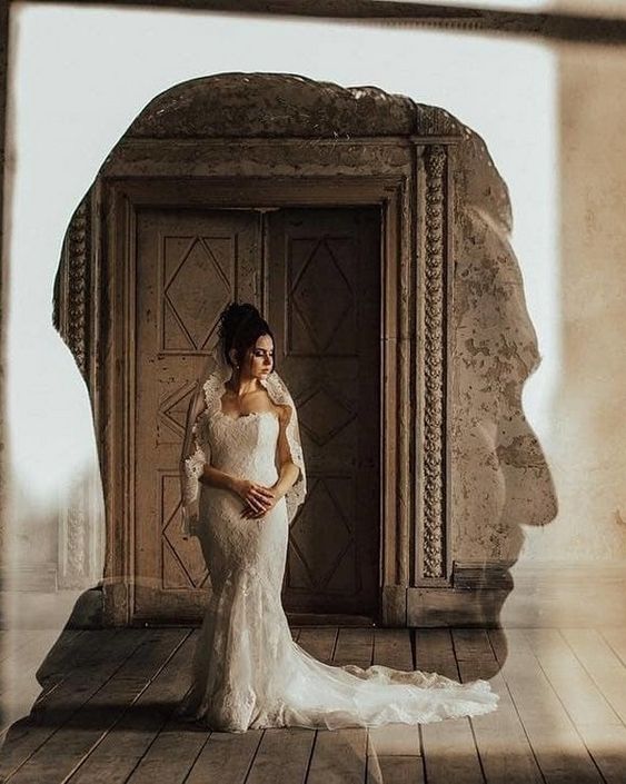 50 Romantic Wedding Double Exposure Photos Ideas 18