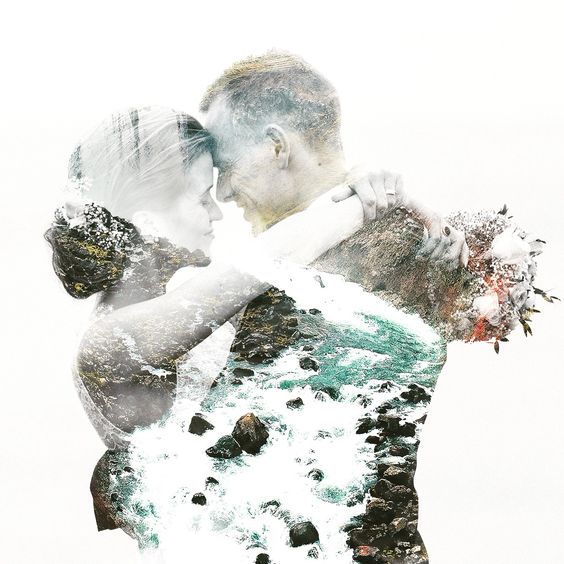 50 Romantic Wedding Double Exposure Photos Ideas 30