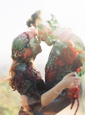 50 Romantic Wedding Double Exposure Photos Ideas 4