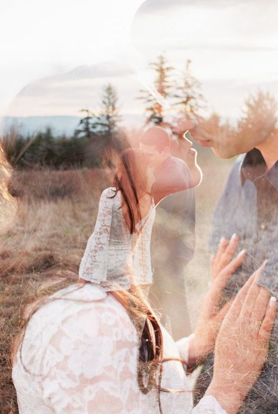 50 Romantic Wedding Double Exposure Photos Ideas 43