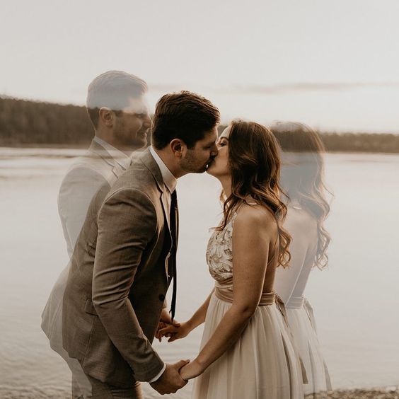 50 Romantic Wedding Double Exposure Photos Ideas 45