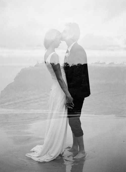 50 Romantic Wedding Double Exposure Photos Ideas 6