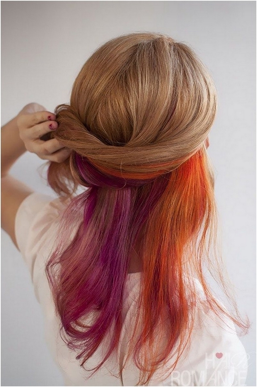 50 Best Peek A Boo Hair Color Ideas 32