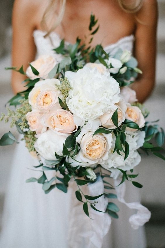 Best Romantic Peony Wedding Bouquet Inspiration – Style Female