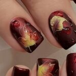 20 Adorable Fall Nail Art Ideas 02