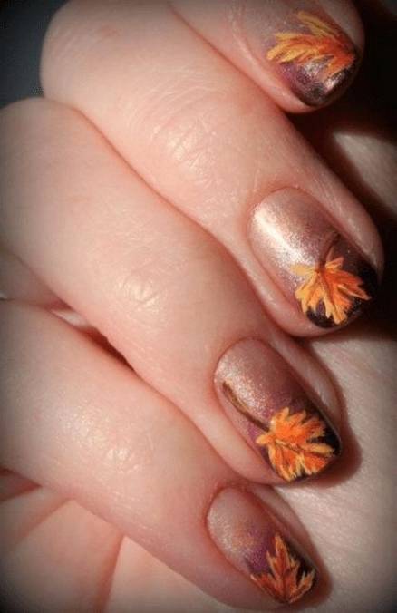20 Adorable Fall Nail Art Ideas 04