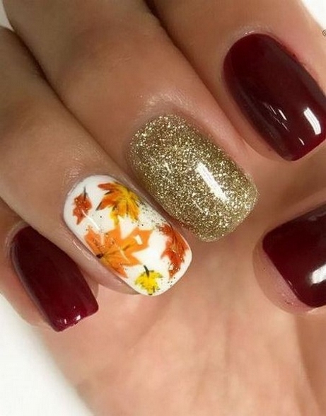 20 Adorable Fall Nail Art Ideas 10