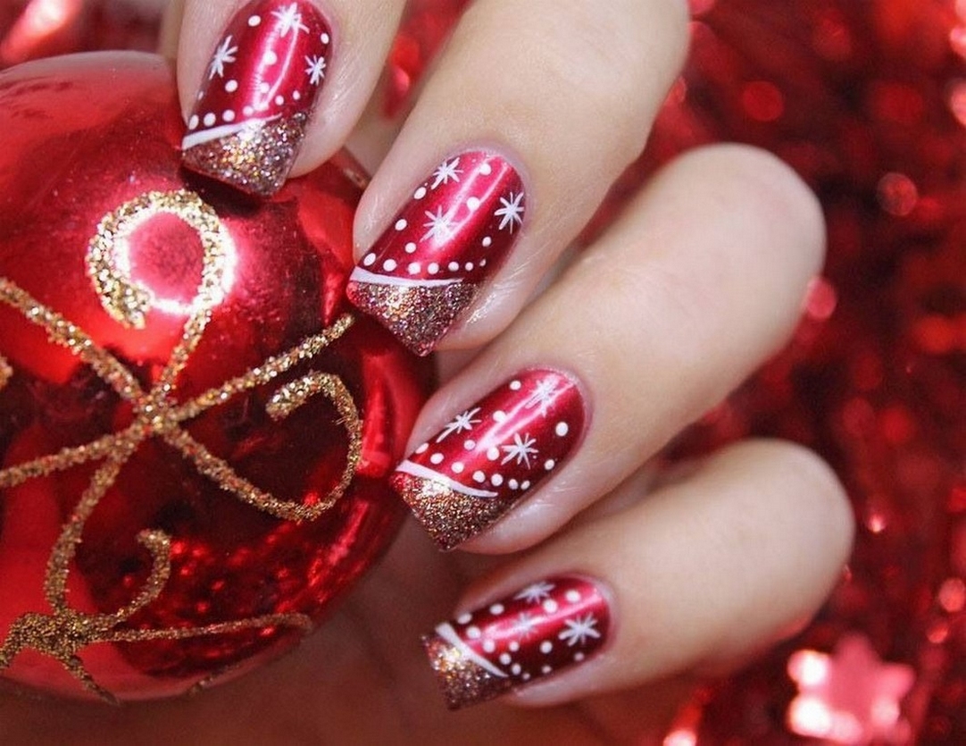 50 Lovely Chrismas Nail Art You Need to 03