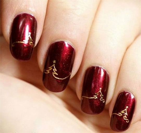 50 Lovely Chrismas Nail Art You Need to 05