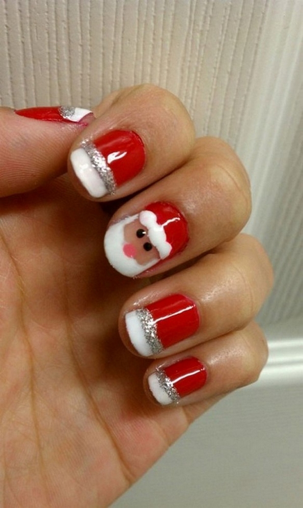 50 Lovely Chrismas Nail Art You Need to 06