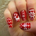 50 Lovely Chrismas Nail Art You Need to 39
