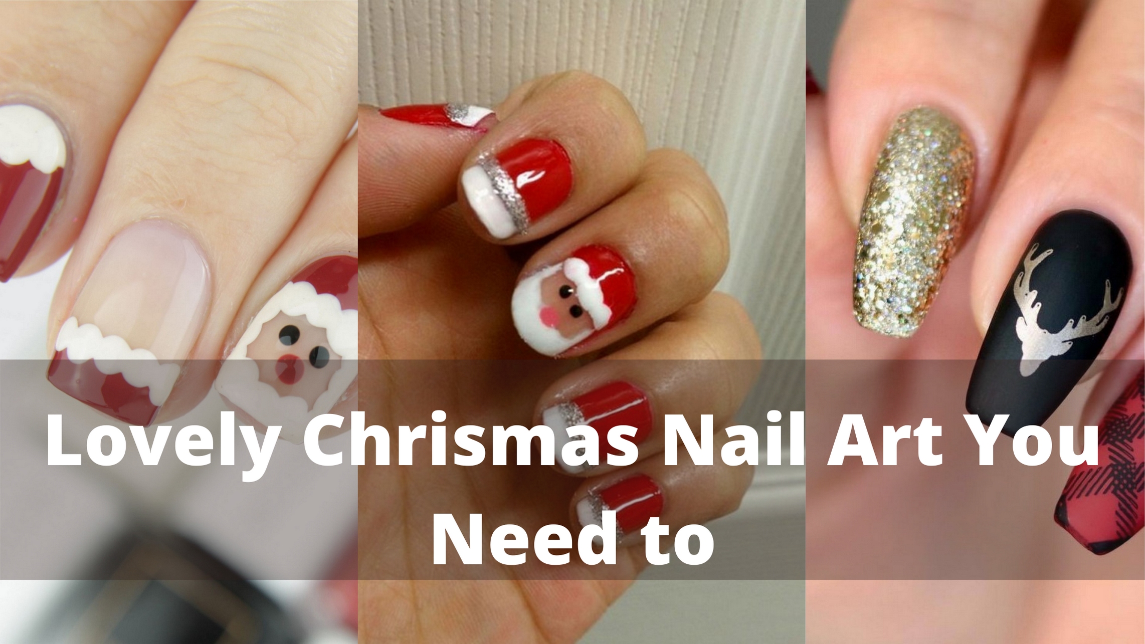 50 Lovely Chrismas Nail Art You Need to 60