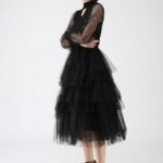 40 Simple Glam Black Tulle Skirt Outfits Ideas 43