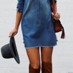 55 Casual Denim Dresses for Outing Ideas 1