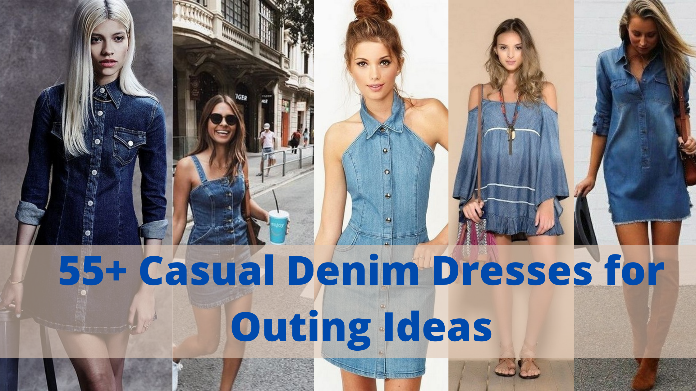 Casual Denim Dresses for Outing Ideas