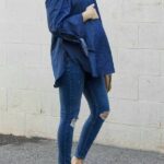 50 Comfy Jeans Outfits For Pregnant Women Ideas 22