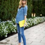 50 Comfy Jeans Outfits For Pregnant Women Ideas 32