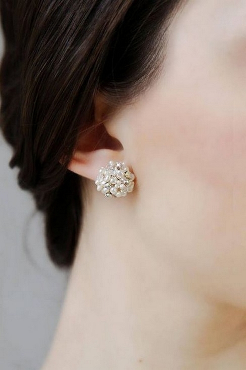 50 Stud Earring for Wedding Brides Ideas 03