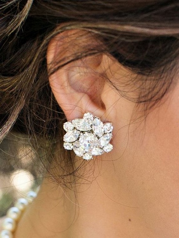 50 Stud Earring for Wedding Brides Ideas 11