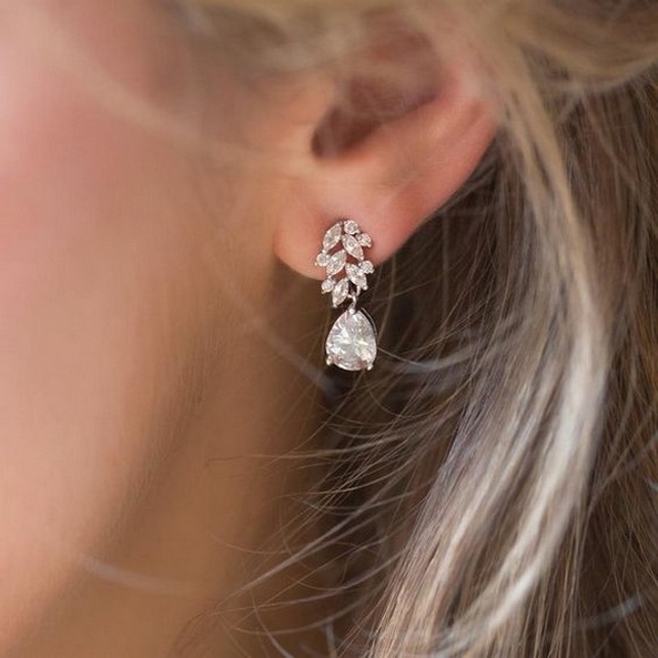 50 Stud Earring for Wedding Brides Ideas 15