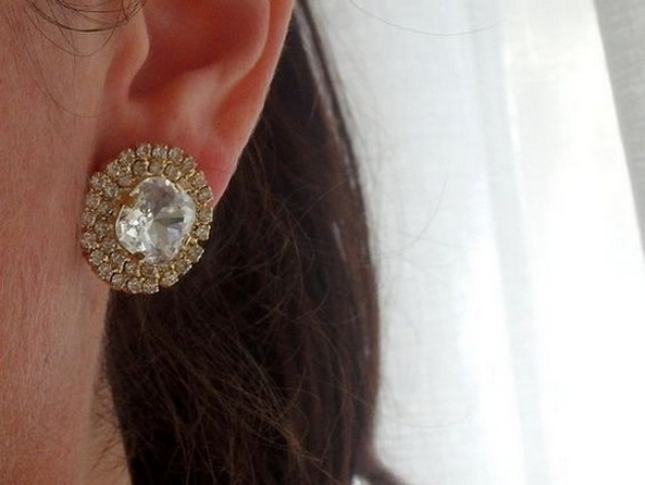 50 Stud Earring for Wedding Brides Ideas 51