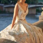 60 Gold Glam Wedding Dresses Inspiration 43