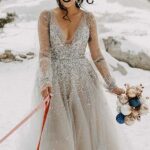 80 Inspiring Beautiful Sequin Bridal Gown 59