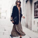 80 Stylish and Comfy Dress and Sneakers Outfit Look 29