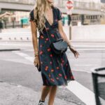 80 Stylish and Comfy Dress and Sneakers Outfit Look 44