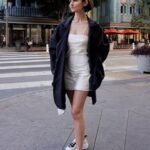80 Stylish and Comfy Dress and Sneakers Outfit Look 63