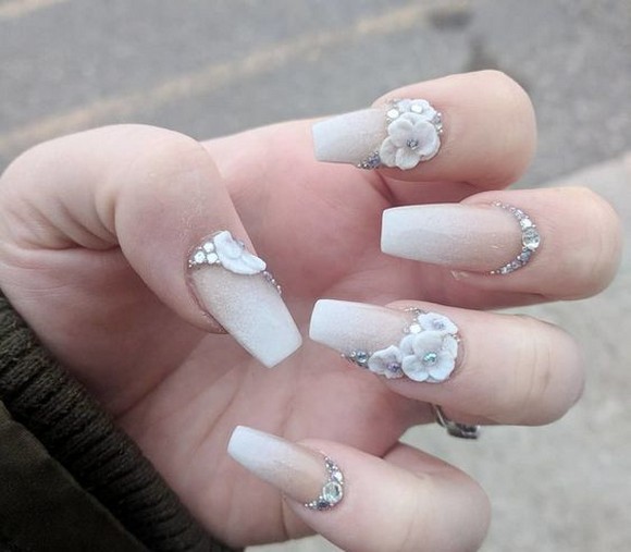 80 The Most Elegant Wedding Nail Art 14
