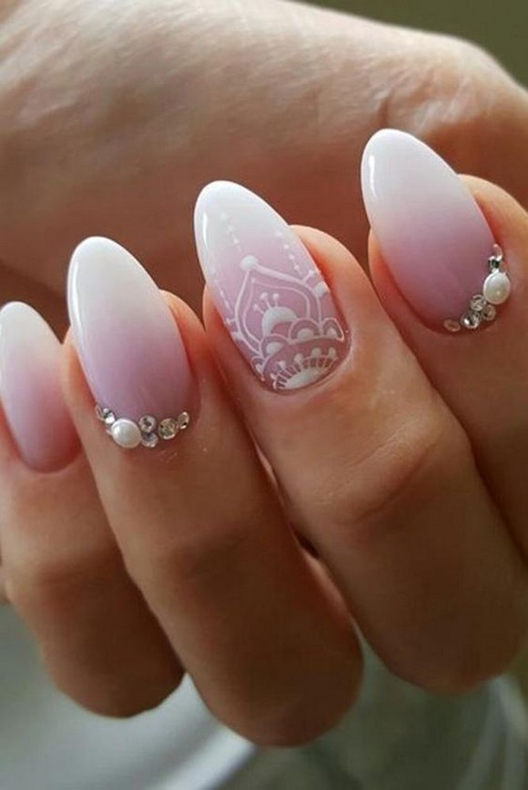 80 The Most Elegant Wedding Nail Art 4