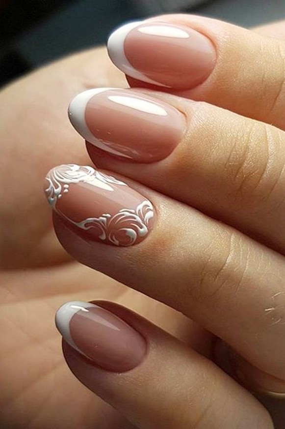 80 The Most Elegant Wedding Nail Art 75
