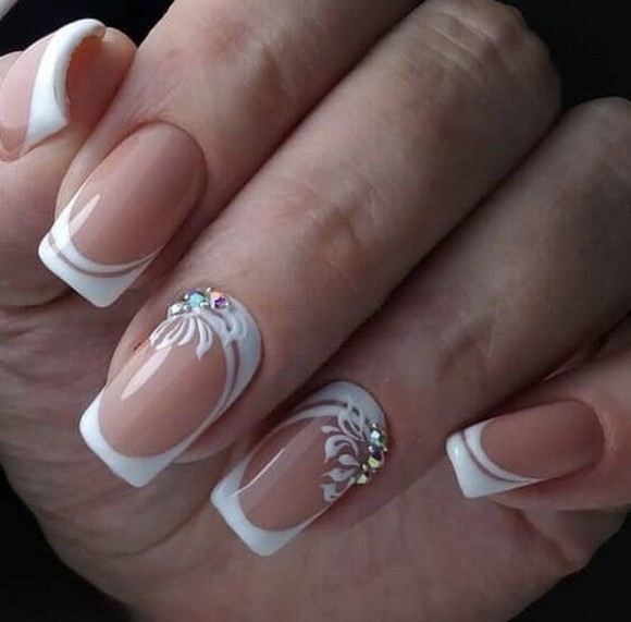 80 The Most Elegant Wedding Nail Art 81