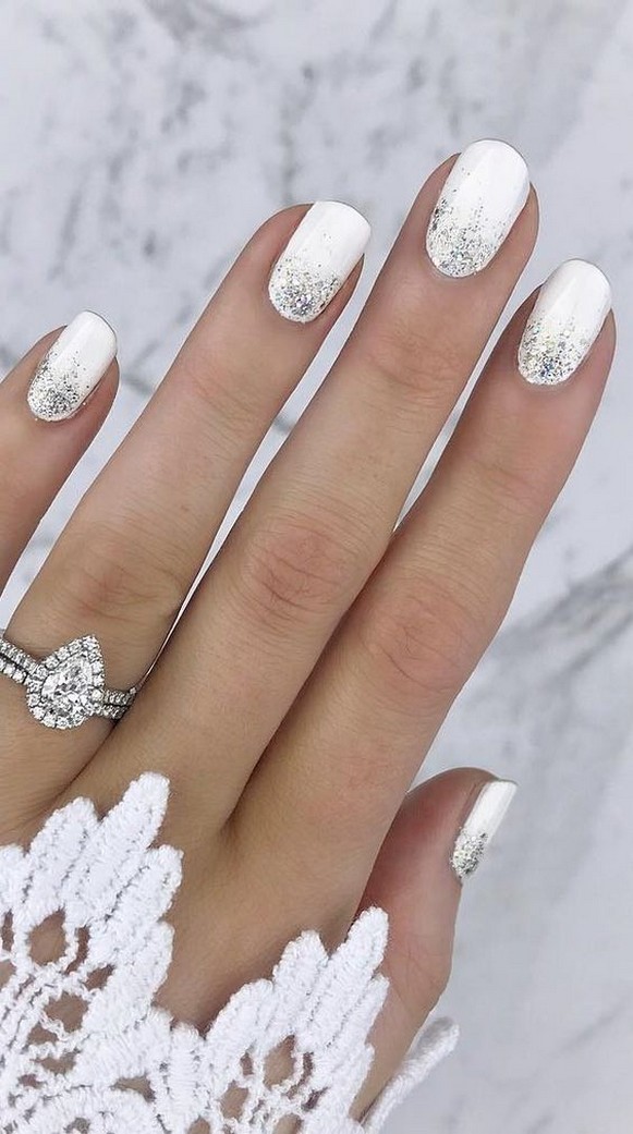 80 The Most Elegant Wedding Nail Art 82